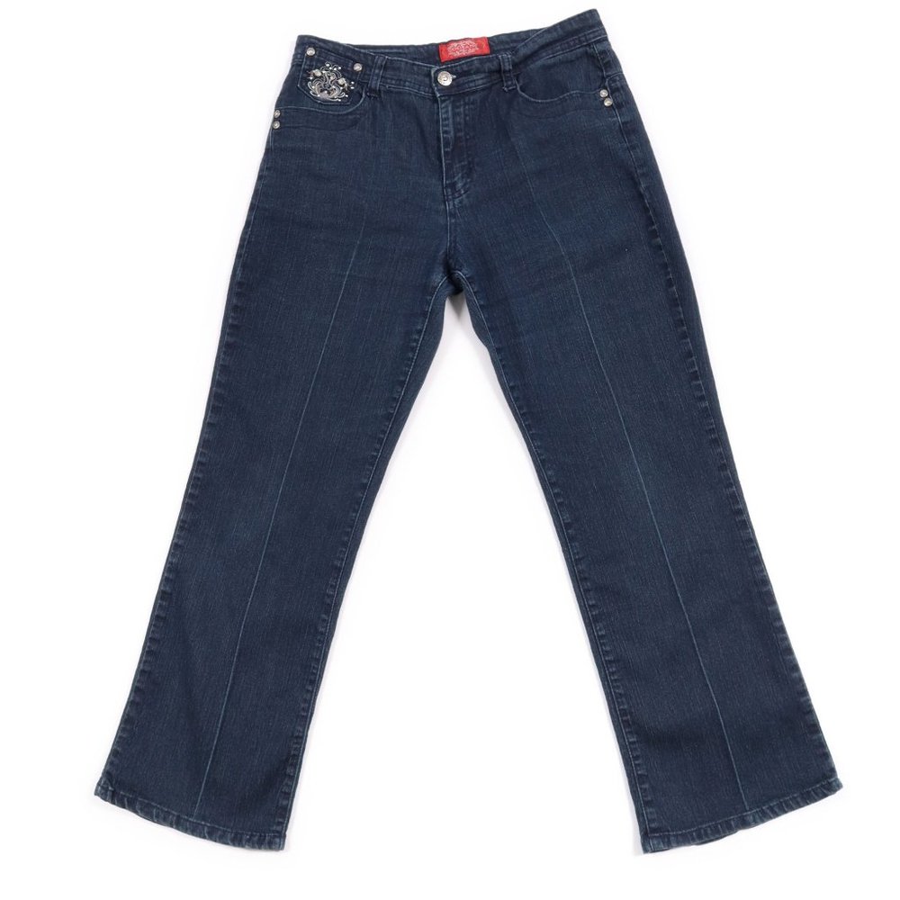 COS Jeans Embellished Flared Jeans	Blue	Size	8P